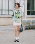 MATCH STUDY 22 - "KICK" Bicycle Kick Vintage Archive Oversized T-Shirt