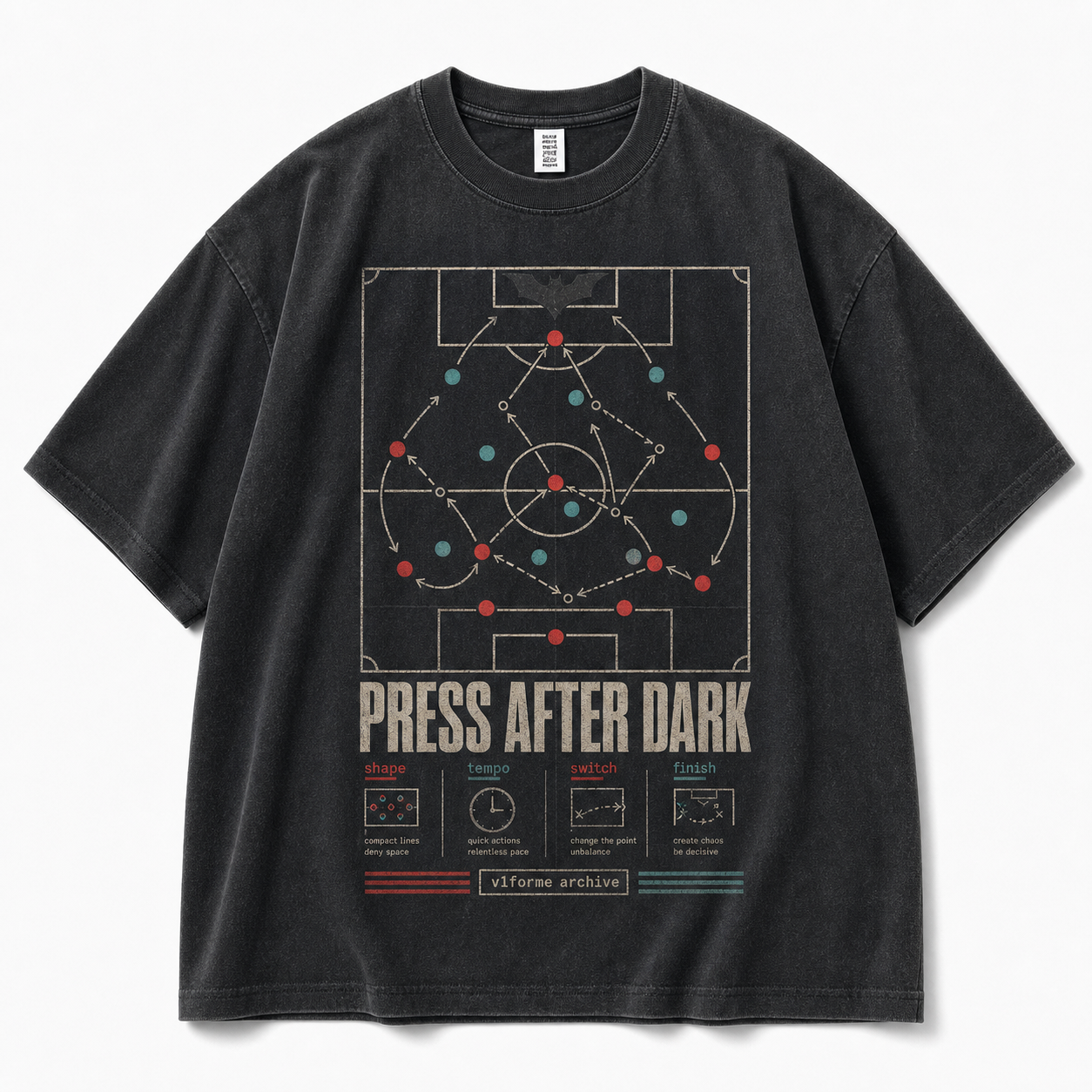 Tactical Analysis Vintage Washed Oversized T-Shirt